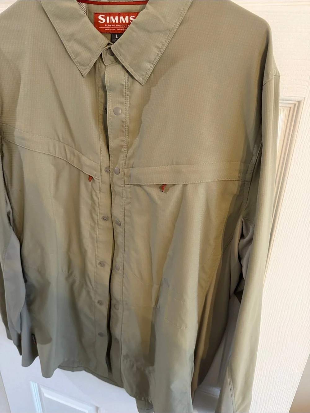 Simms Olive Ripstop Lightweight Shirt Jacket - Picture 3 of 4